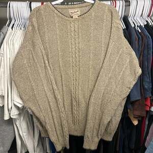 Vintage Woolrich Cable Knit Crewneck Sweater - Men's Large - Made in USA